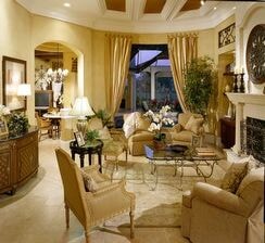 Living room of Lee Wetherington's St. Andrews.